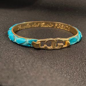 Vintage Scuola del Cuoio Snakeskin Firenze Bangle